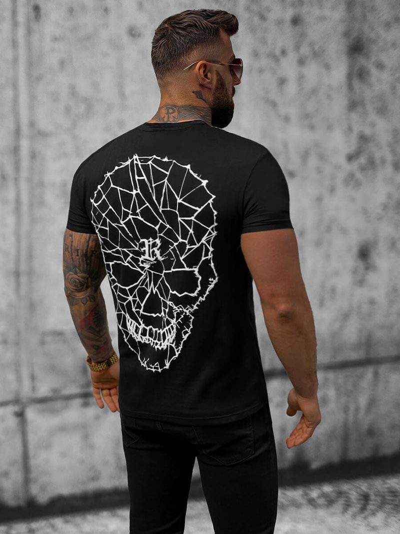 Tricou bărbați negru OZONEE NB/MT3027