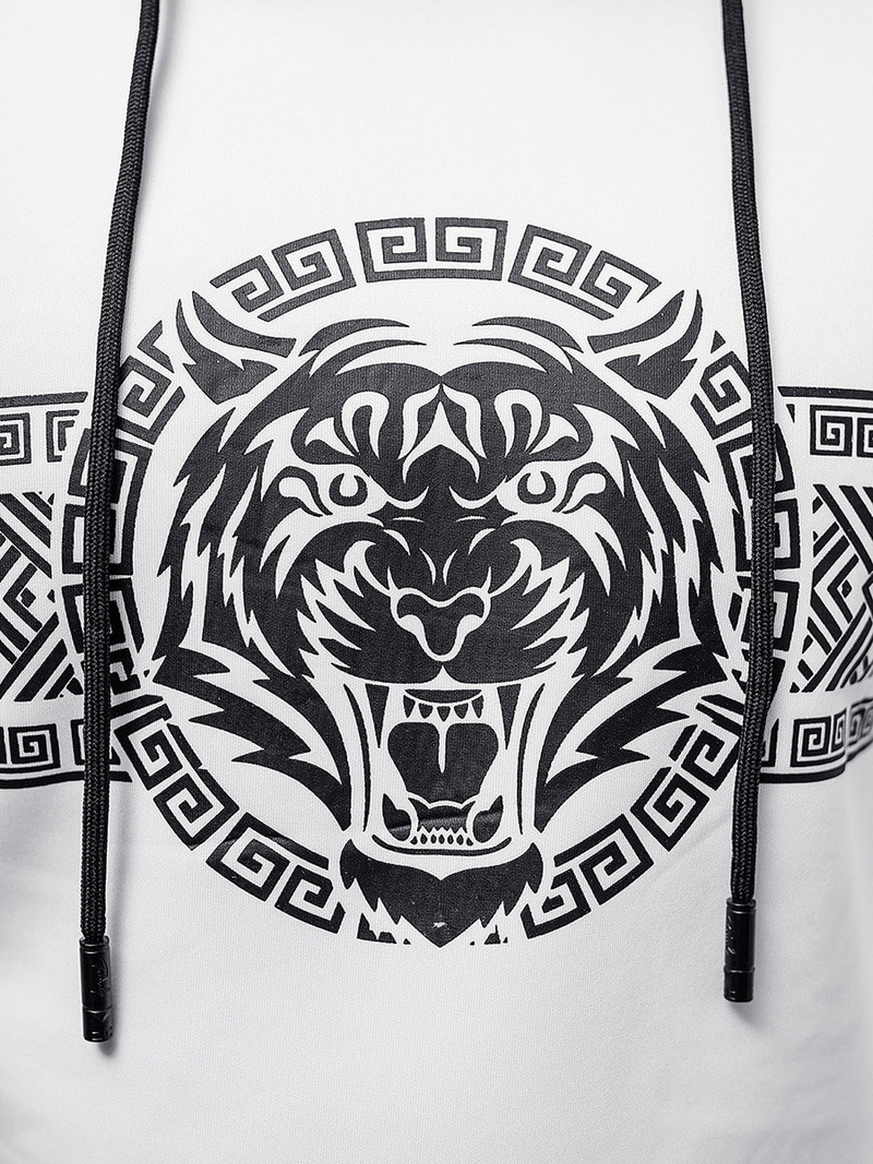 Hanorac bărbați alb OZONEE JS/8B996/1