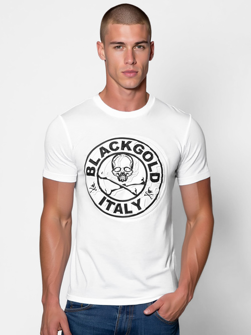 Tricou bărbați alb OZONEE NB/MT3074Z