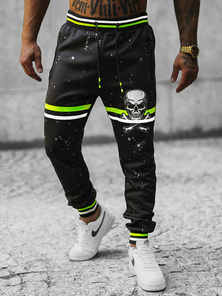 Pantaloni de trening bărbaţi negri OZONEE JS/K10227Z