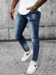 Blugi bărbaţi albaștri închis OZONEE NB/MP0021BSZ