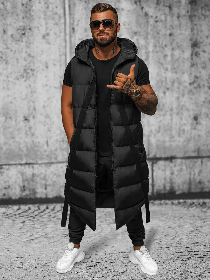 Vestă bărbați neagră OZONEE O/M3201