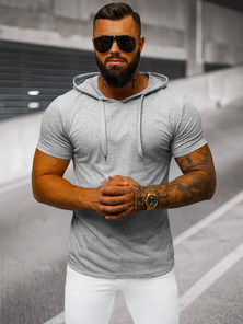 Tricou bărbați gri OZONEE JS/8T89/2