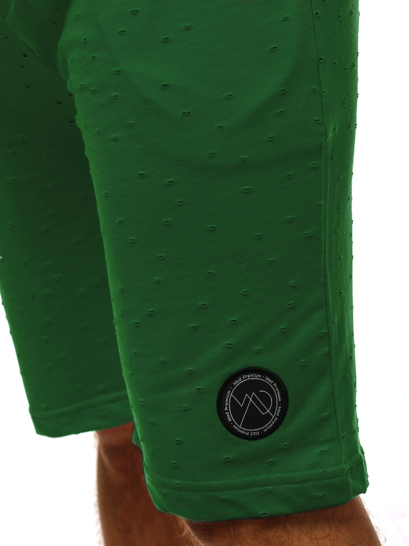 Pantaloni scurți sport bărbați verde OZONEE MAD/2923