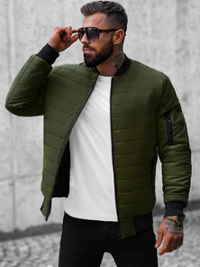 Jachetă bărbați verde OZONEE JS/MY02Z