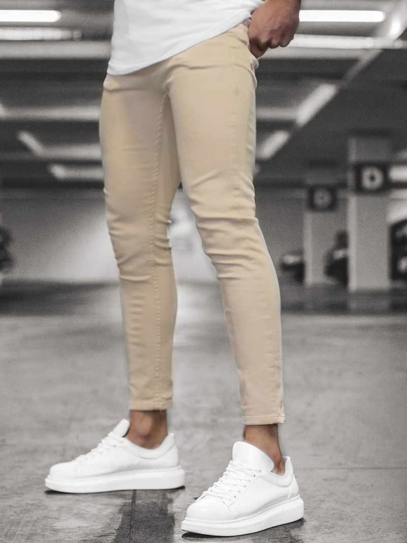 Blugi pentru barbati bej/A OZONEE DP/583