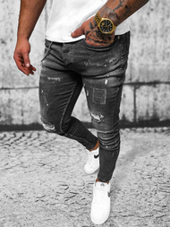 Blugi Bărbaţi negri OZONEE O/MB463