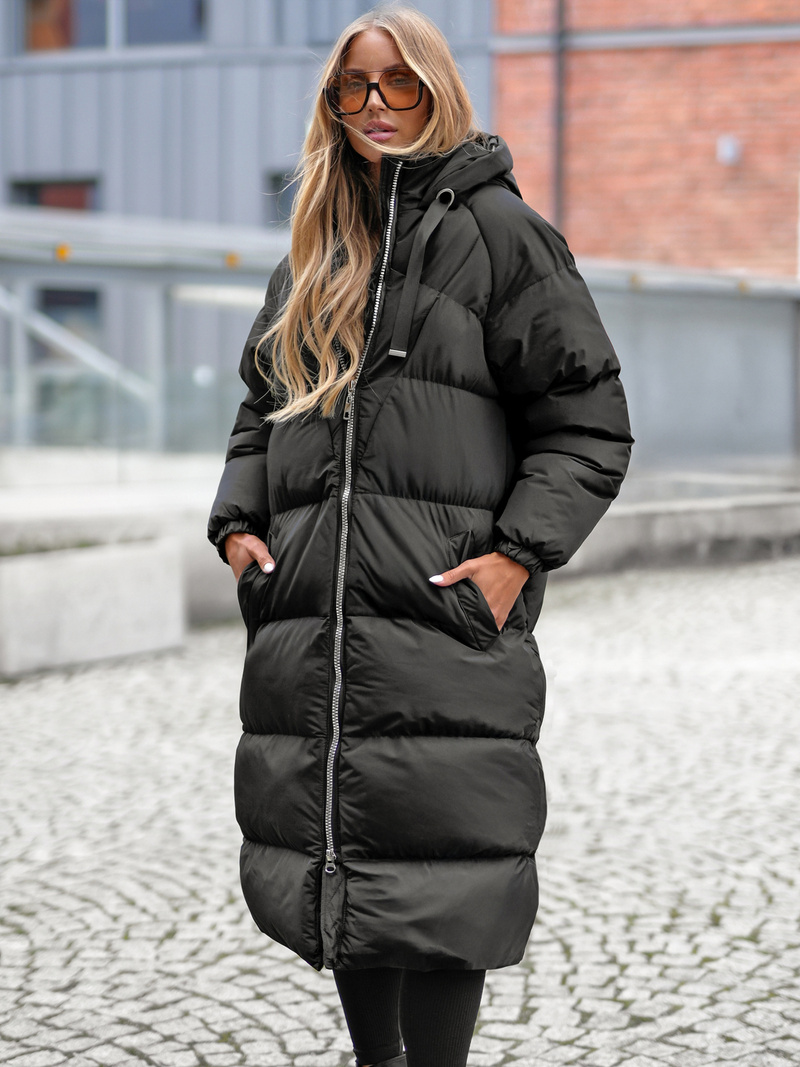 Geacă de femei neagra OZONEE JS/5M3163/392Z