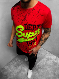 Tricou bărbați roșu OZONEE JS/KS1942Z