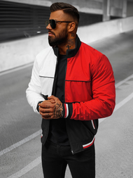 Jachetă de primăvară bărbați neagră OZONEE JS/84M3003/392