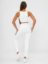 Colanţi femei albi OZONEE JS/17K585/1