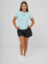 Tricou femei albastră deschis OZONEE JS/RJ77542