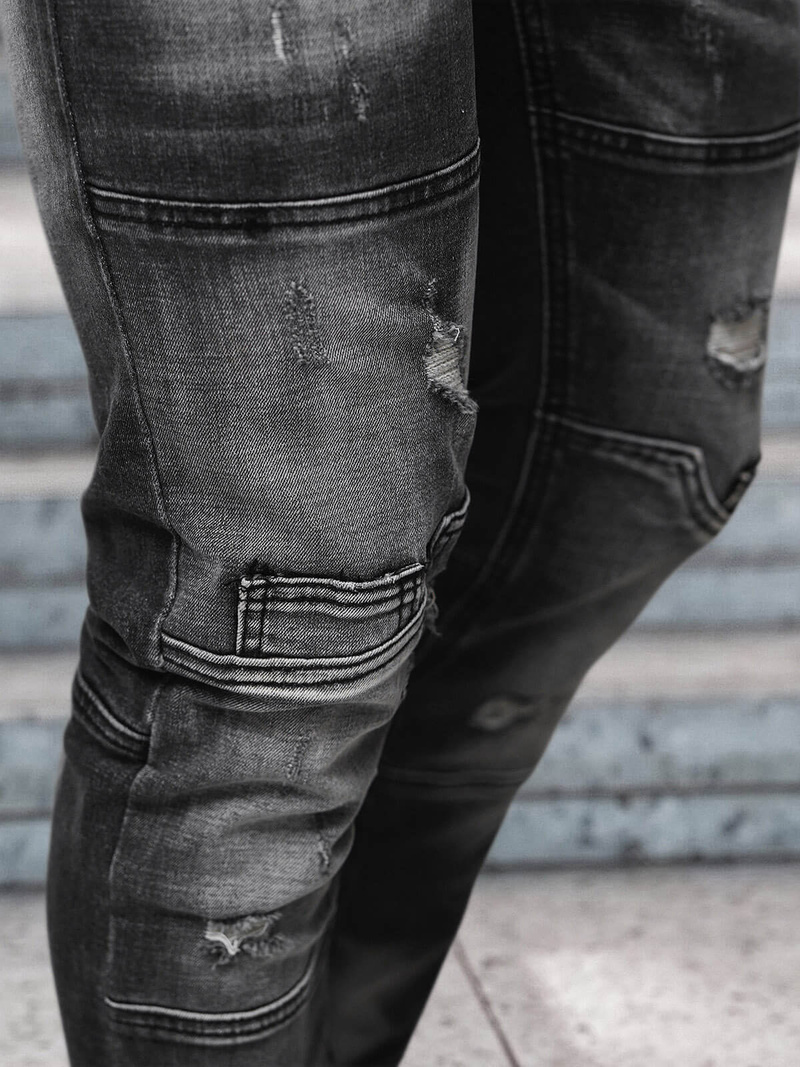 Blugi barbati negri OZONEE NB/MP0155N