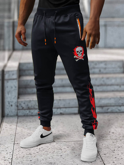 Pantaloni de trening bărbaţi albastru marin OZONEE JS/K10237Z