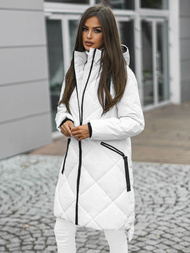 Geacă de femei alb OZONEE JS/5M3168/281Z