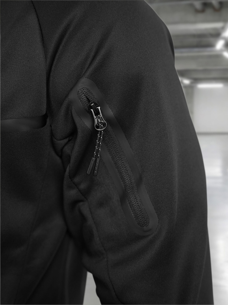 Compleu sport bărbaţi negru OZONEE JS/8C1966/3