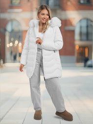 Geacă de femei alb OZONEE JS/16M9121/281Z