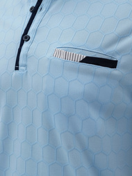 Tricou polo bărbați albastră OZONEE O/QQ923