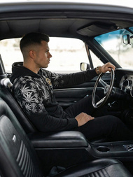 Hanorac bărbați negru OZONEE O/B272Z