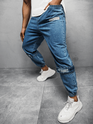 Pantaloni jogger bărbați albaștri OZONEE O/K153/15