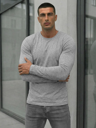 Tricou cu mânecă lungă gri OZONEE JS/DB71/3