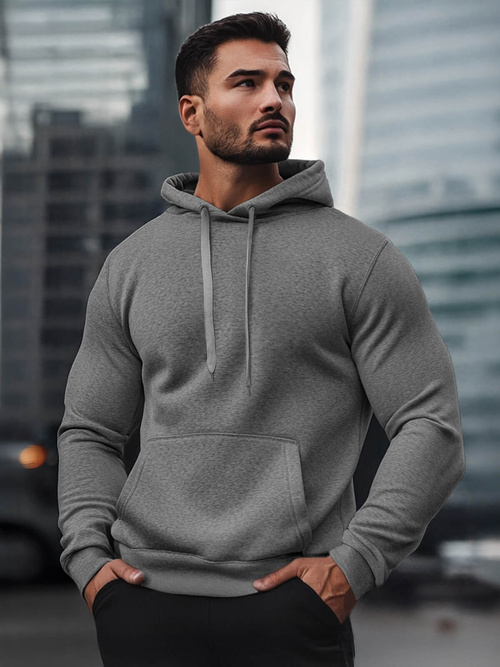 Hanorac bărbați gri închis OZONEE JS/2009Z