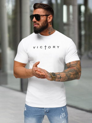 Tricou bărbați alb OZONEE NB/MT3138