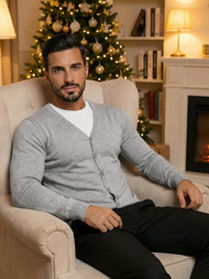 Pulover bărbați gri OZONEE NB/MM6006/2Z