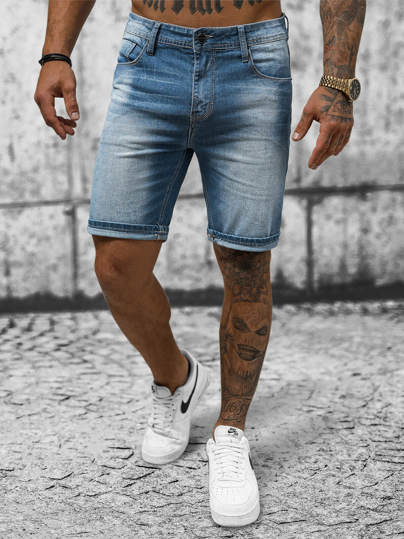 Pantaloni scurti bărbați albaștri OZONEE NB/MP0264BC