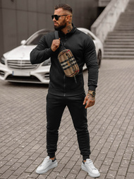 Compleu sport bărbaţi negru OZONEE JS/68C10385/3Z