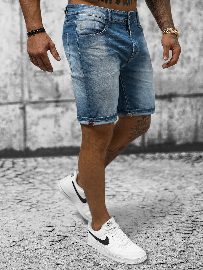 Pantaloni scurti bărbați albaștri OZONEE NB/MP0264BC