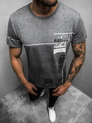 Tricou bărbați antracit OZONEE JS/SS10909Z