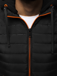 Vestă bărbați neagră OZONEE N/6102Z