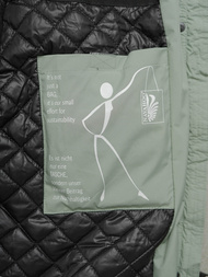 Geacă de femei verde-mentă OZONEE O/W377Z