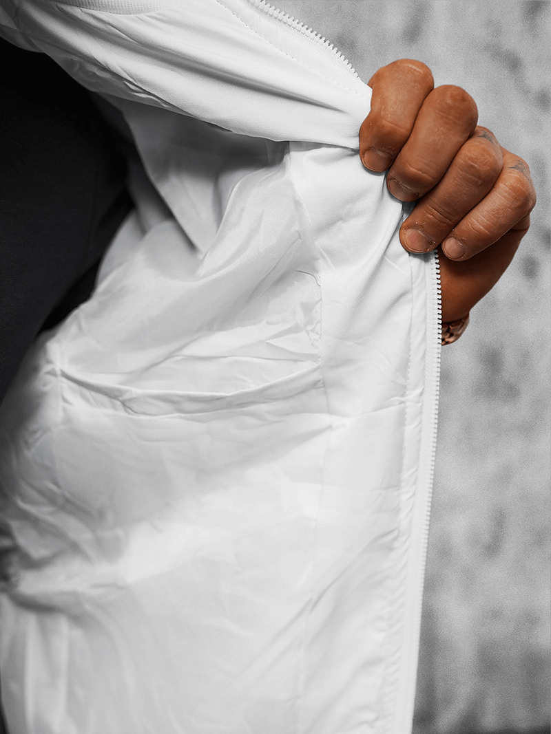 Jachetă de primăvară bărbați albă OZONEE JS/84M3003/281