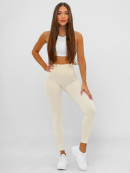 Colanţi femei écru OZONEE JS/17K580/1