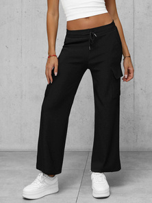 Pantaloni de dama negri OZONEE JS/92K515/3