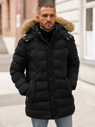 Geacă bărbați neagră OZONEE JS/5M3122/392Z