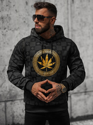 Hanorac bărbați negru OZONEE O/B265