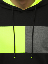 Hanorac cu glugă bărbați neagră OZONEE JS/KS2171