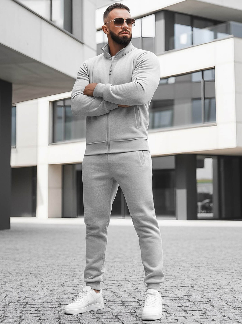 Compleu sport bărbaţi gri OZONEE JS/68C10385/2