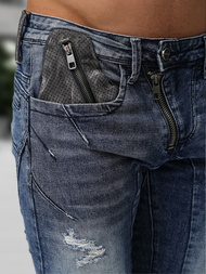 Blugi bărbaţi albaștri OZONEE NB/MP0045BZ