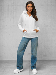 Hanorac femei albă OZONEE JS/W03Z