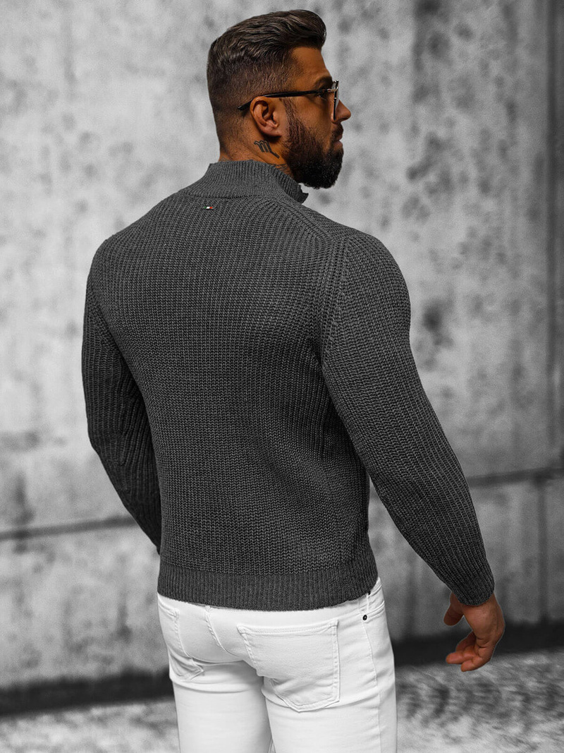 Pulover bărbați antracit OZONEE NB/MM6020/3