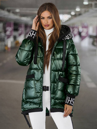 Geacă de femei verde OZONEE JS/5M3188/238Z