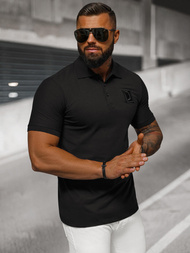 Tricou polo bărbați negru OZONEE NB/MT3105