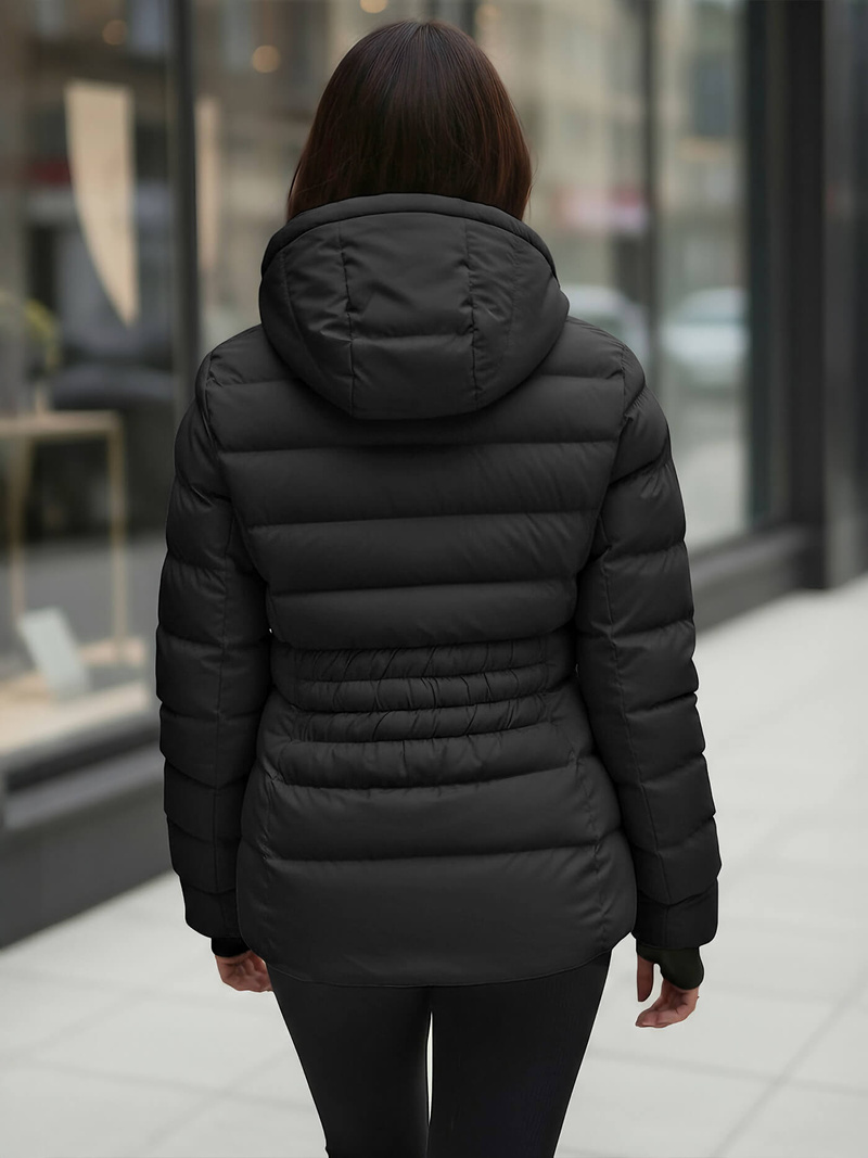 Geacă de iarnă femei neagră OZONEE JS/M769/392