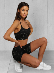 Trening din două piese pentru dame negru OZONEE O/XL015/1