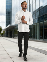 Cămașă bărbați albă OZONEE V/V185