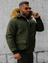 Jachetă bărbați kaki OZONEE JS/M2019/136